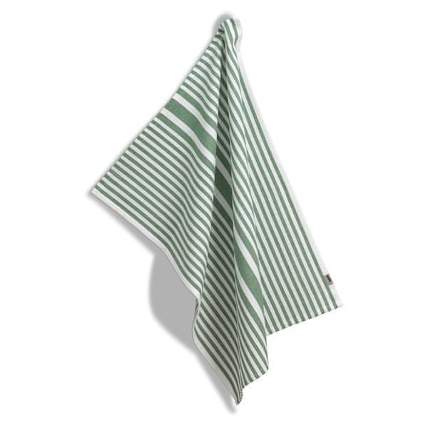 Kela Utierka Cora 100% bavlna svetlo zelené / zelené prúžky 70,0x50,0cm KL-12824